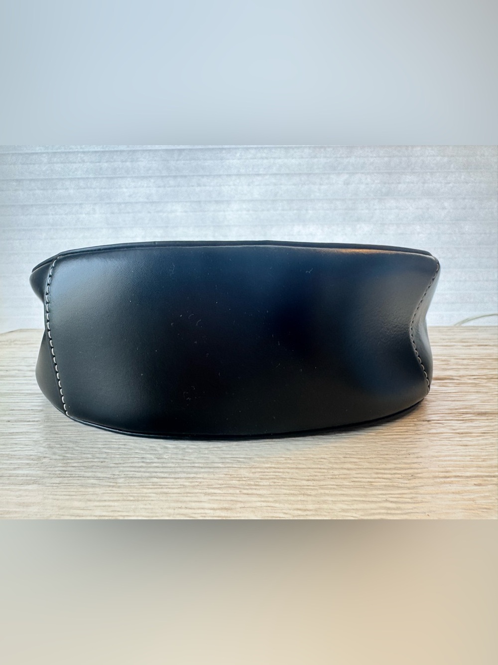 Staud Black Leather Mini Moon Bag - Picture 4 of 9